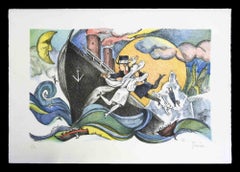 Untitled - Lithograph by Ermanno Laia - 1990