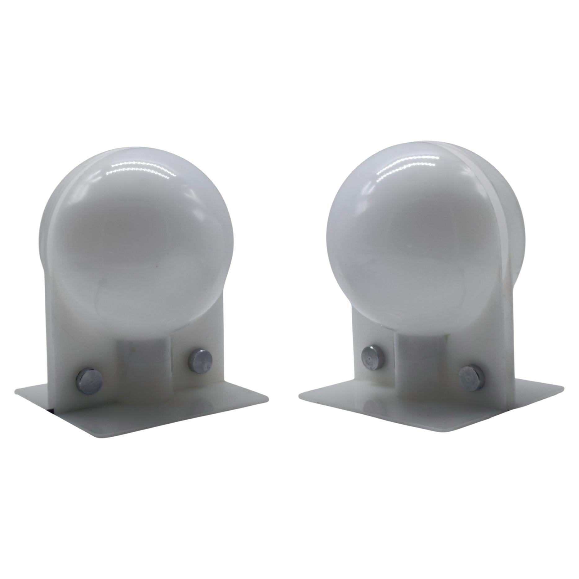 Paire de lampes de table "Sirio" Ermanno Lampa & Sergio Brazzoli pour Guzzini