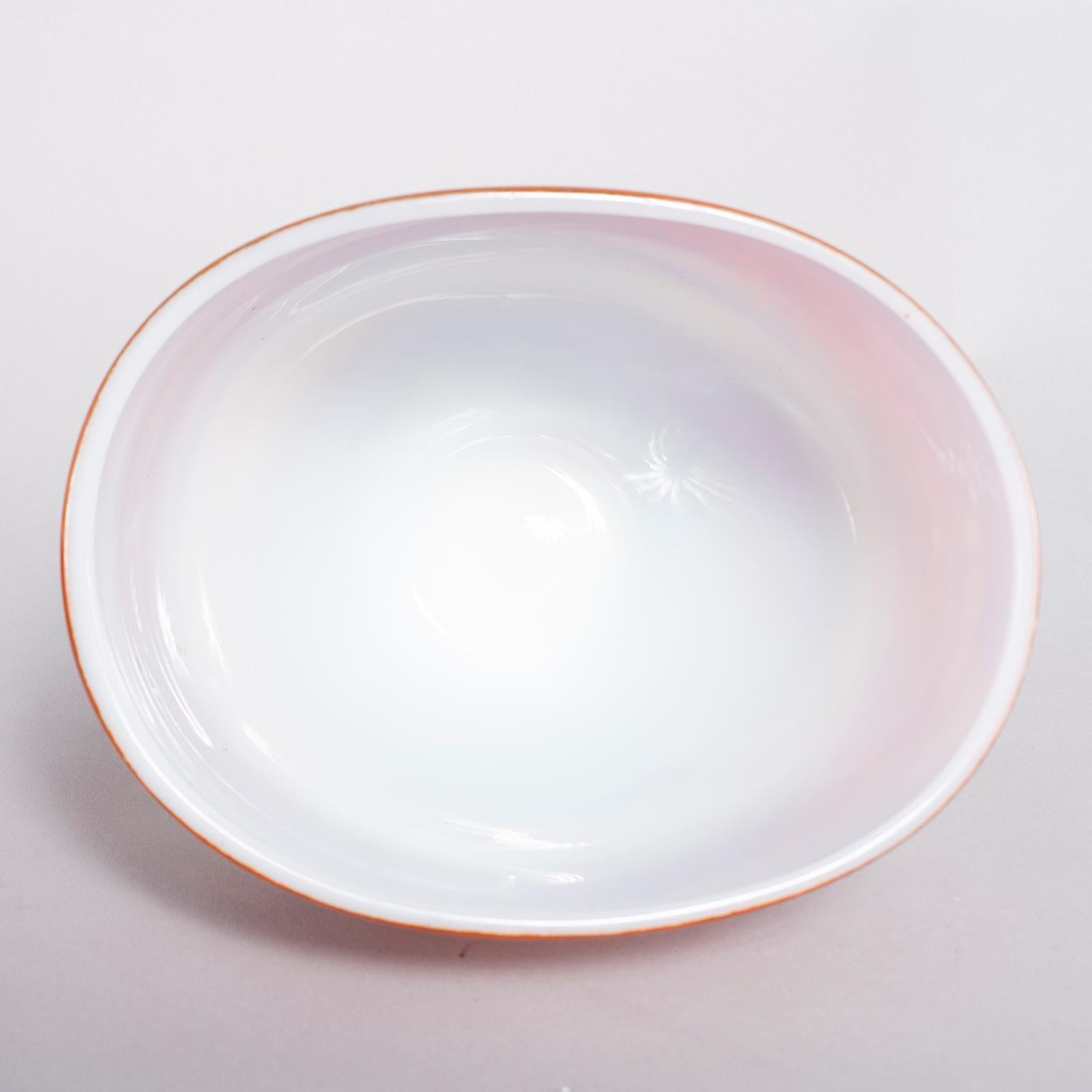 Ermanno Nason for Antonio da Ros Opaline Murano Glass Bowl 1