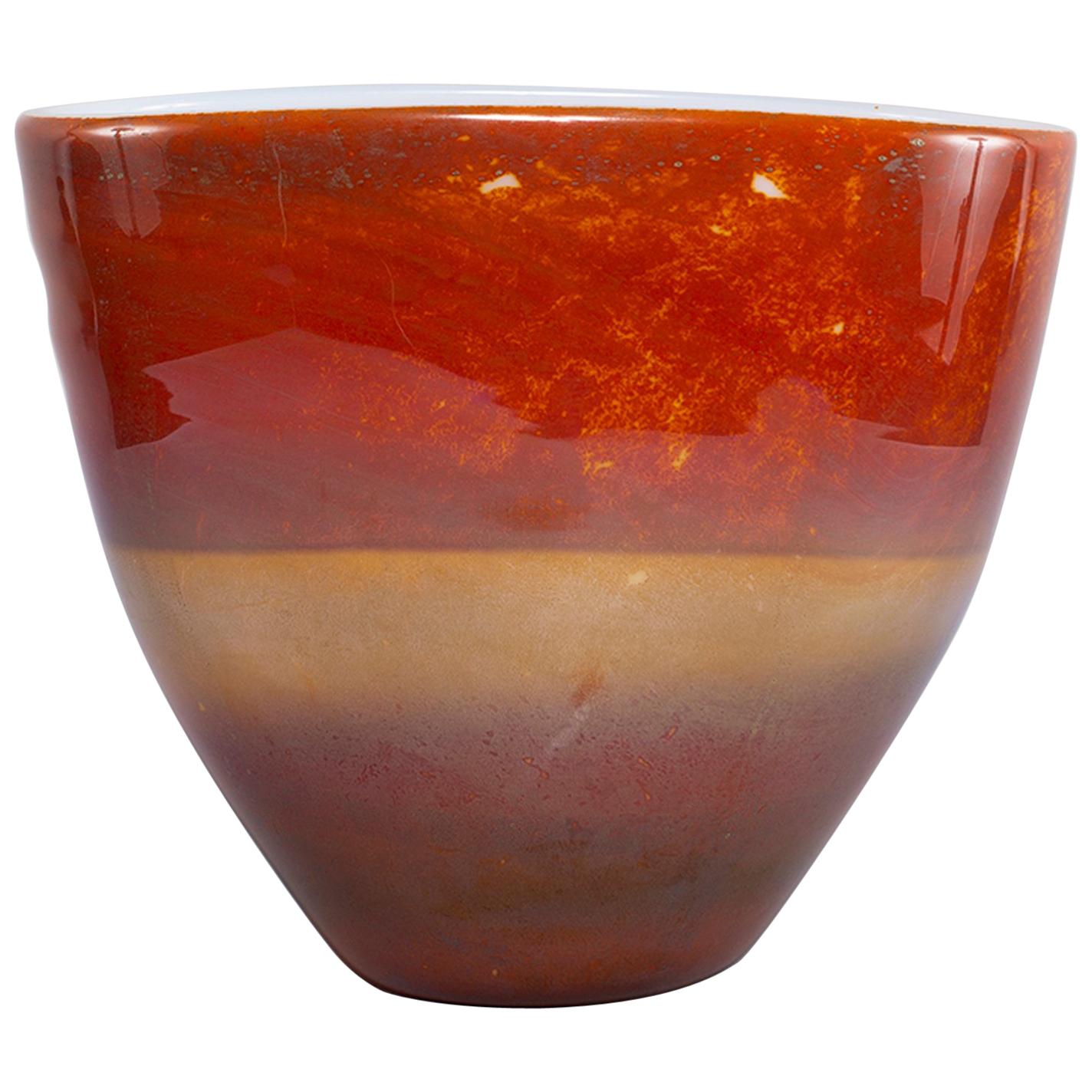 Ermanno Nason for Antonio da Ros Opaline Murano Glass Bowl