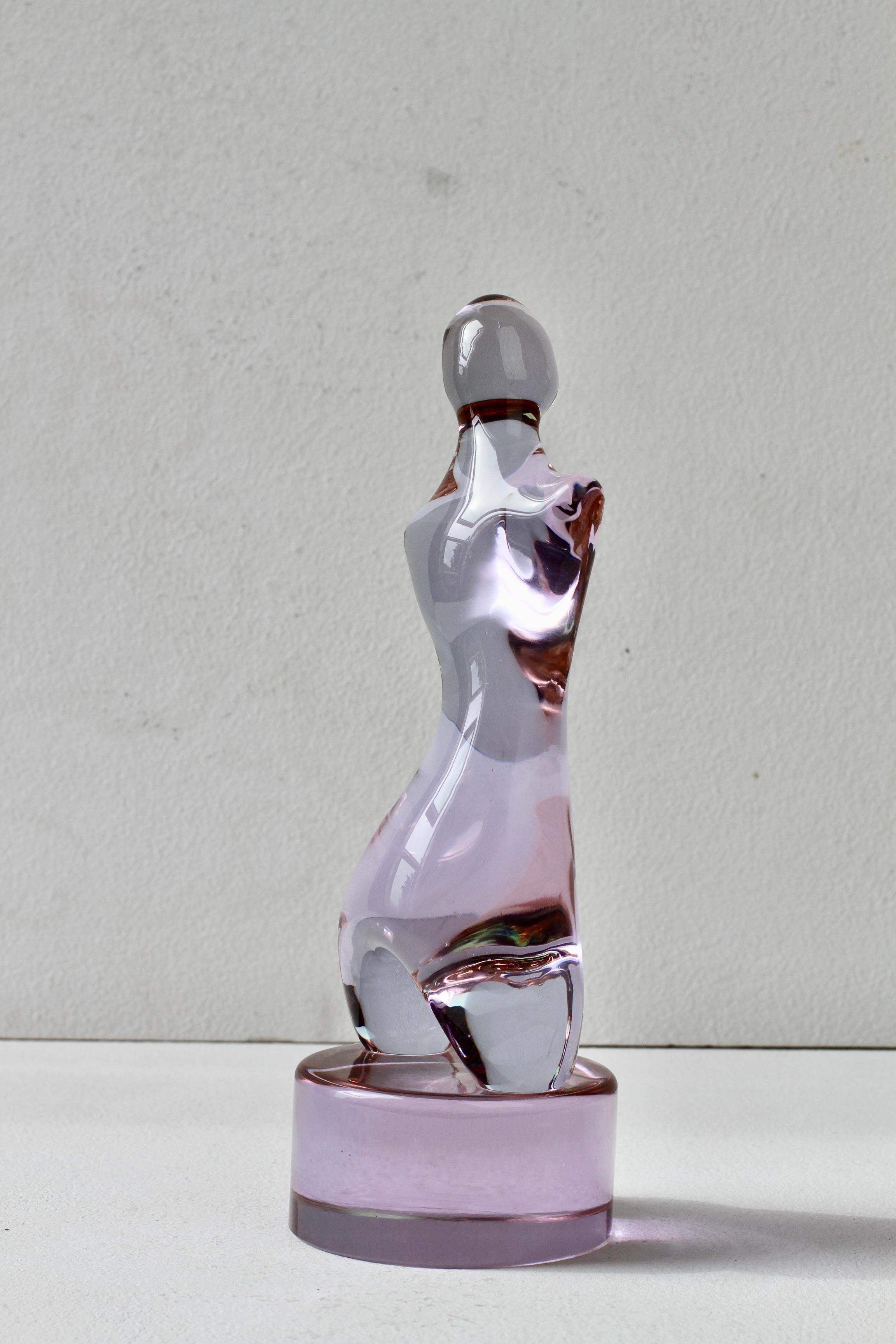 Ermanno Nason for Cenedese Abstract Female Alexandrite Murano Glass Sculpture im Angebot 5