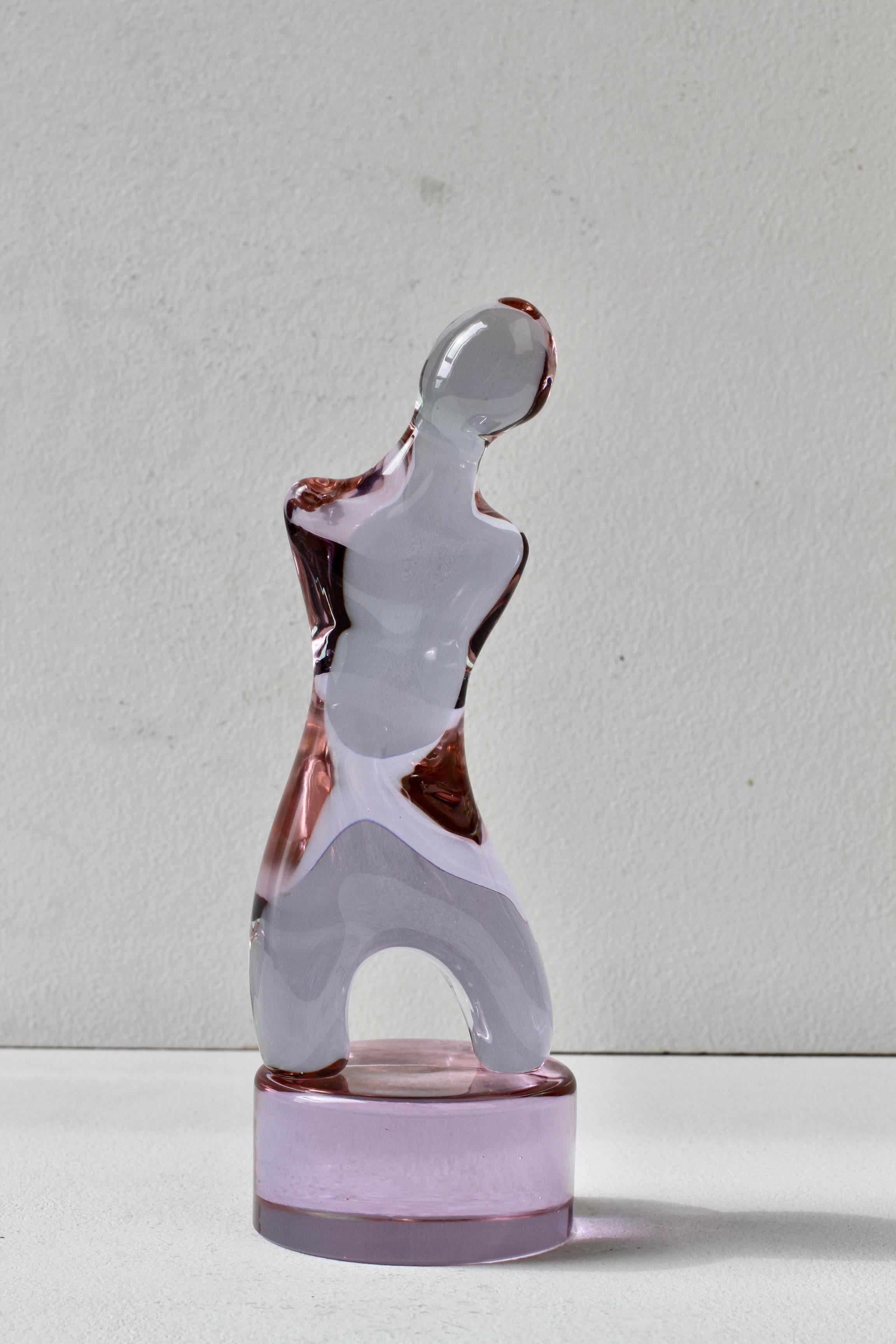 Ermanno Nason for Cenedese Abstract Female Alexandrite Murano Glass Sculpture im Angebot 6