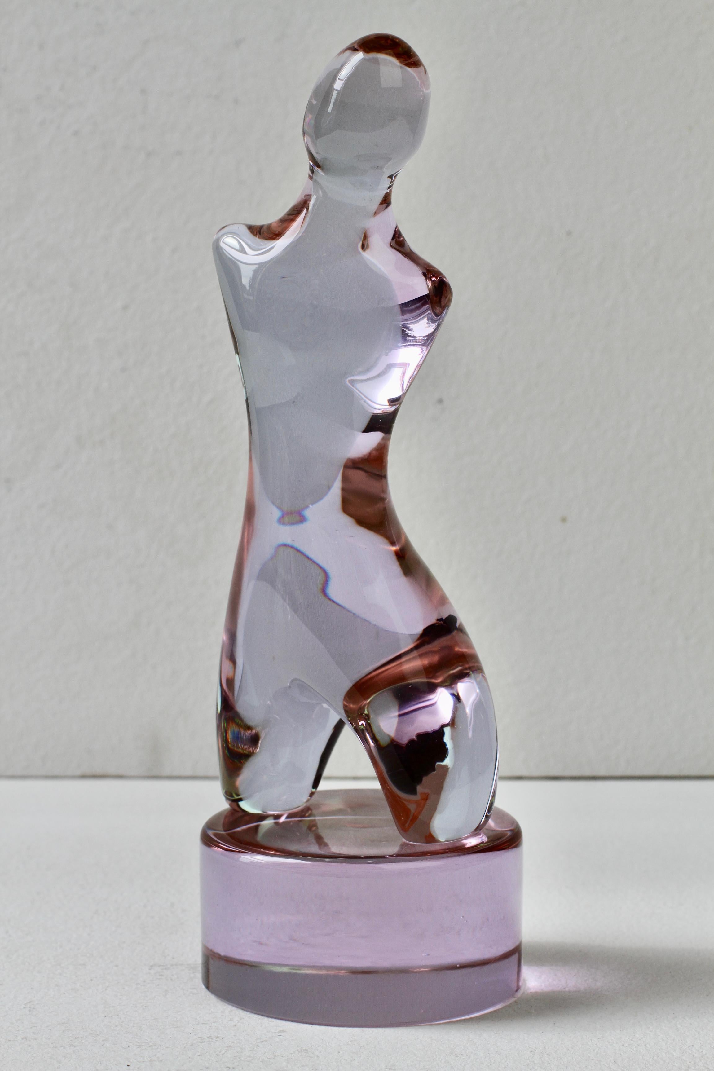 Ermanno Nason for Cenedese Abstract Female Alexandrite Murano Glass Sculpture im Angebot 8