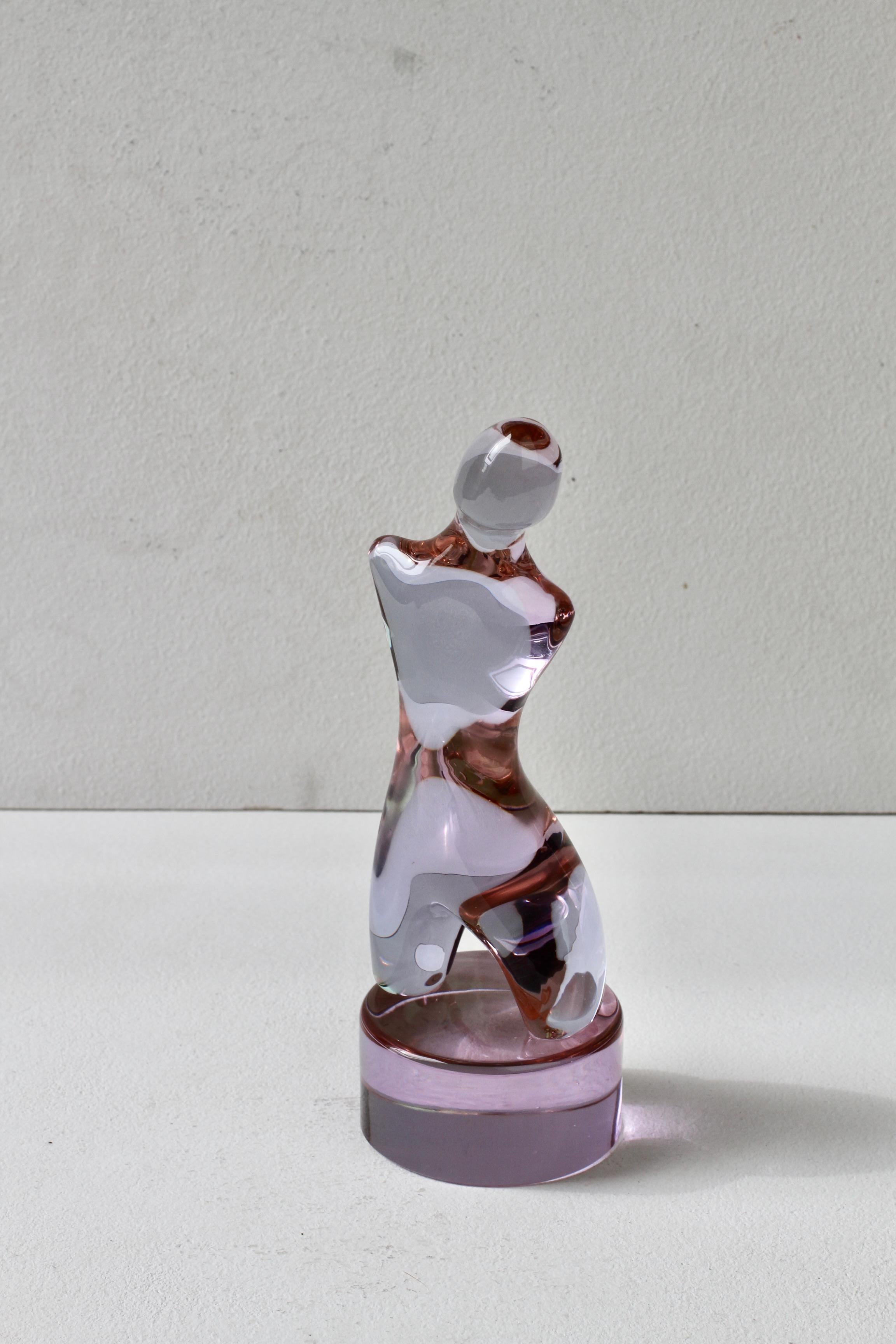 Ermanno Nason for Cenedese Abstract Female Alexandrite Murano Glass Sculpture im Angebot 9