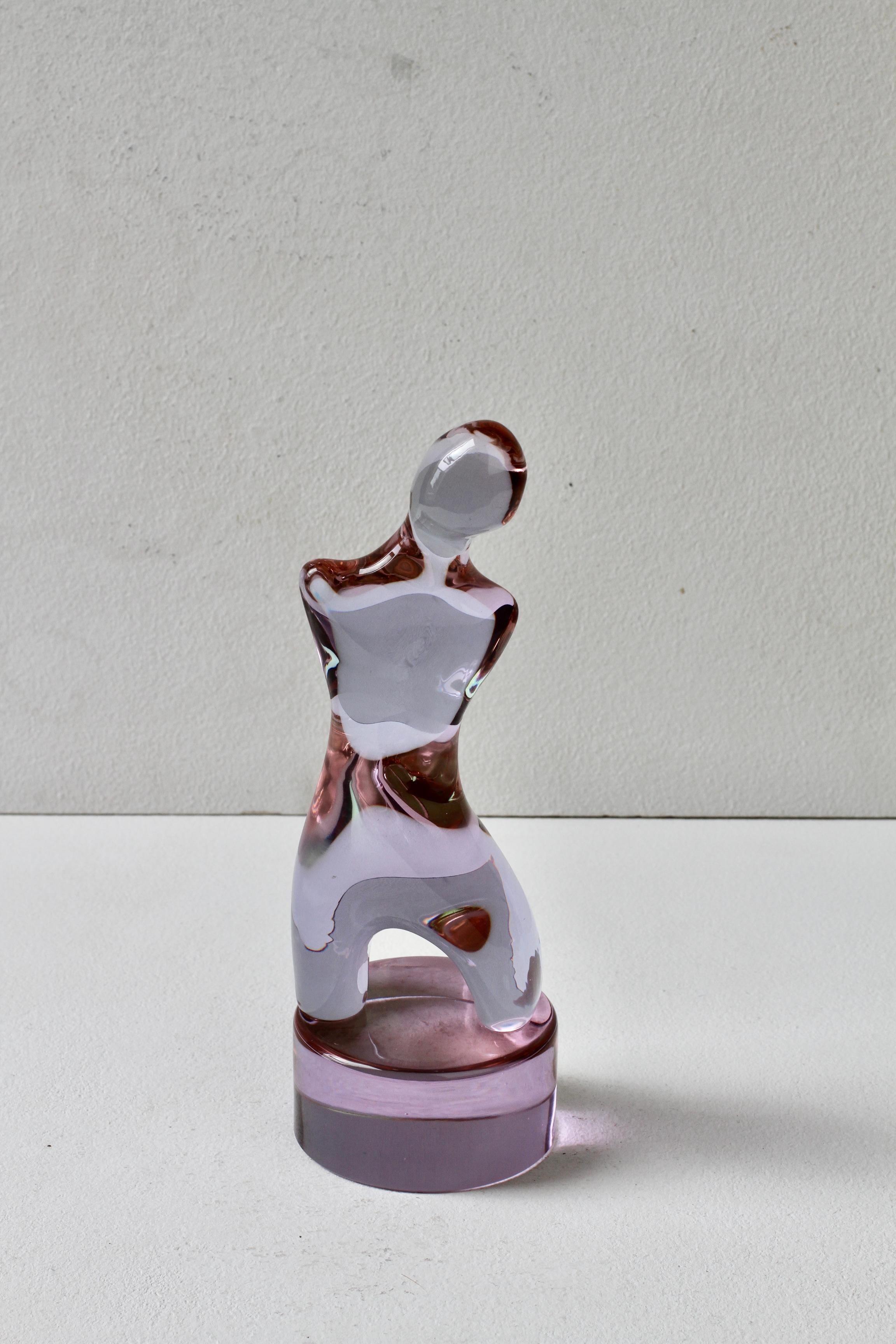 Ermanno Nason for Cenedese Abstract Female Alexandrite Murano Glass Sculpture im Angebot 11