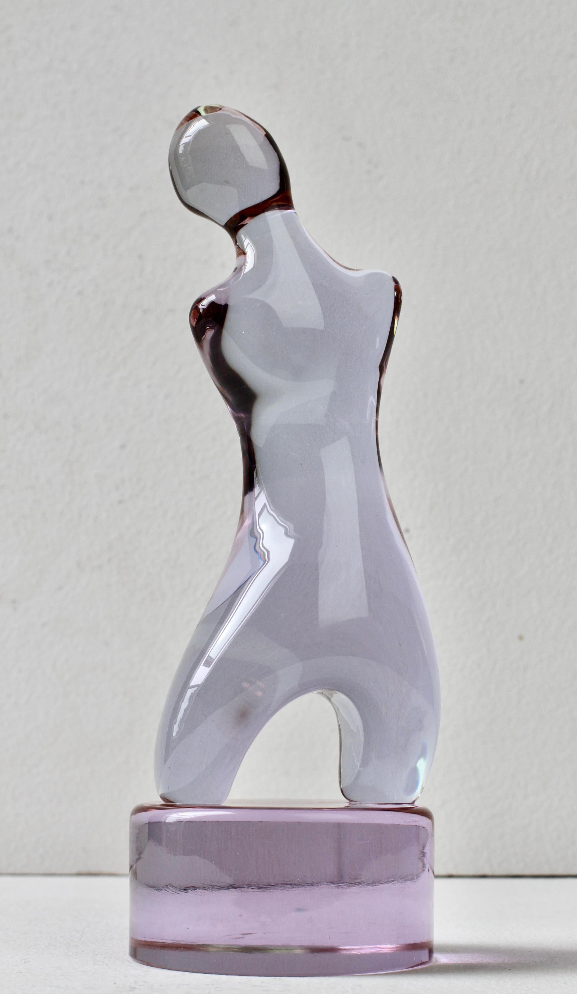 Ermanno Nason for Cenedese Abstract Female Alexandrite Murano Glass Sculpture (Italienisch) im Angebot
