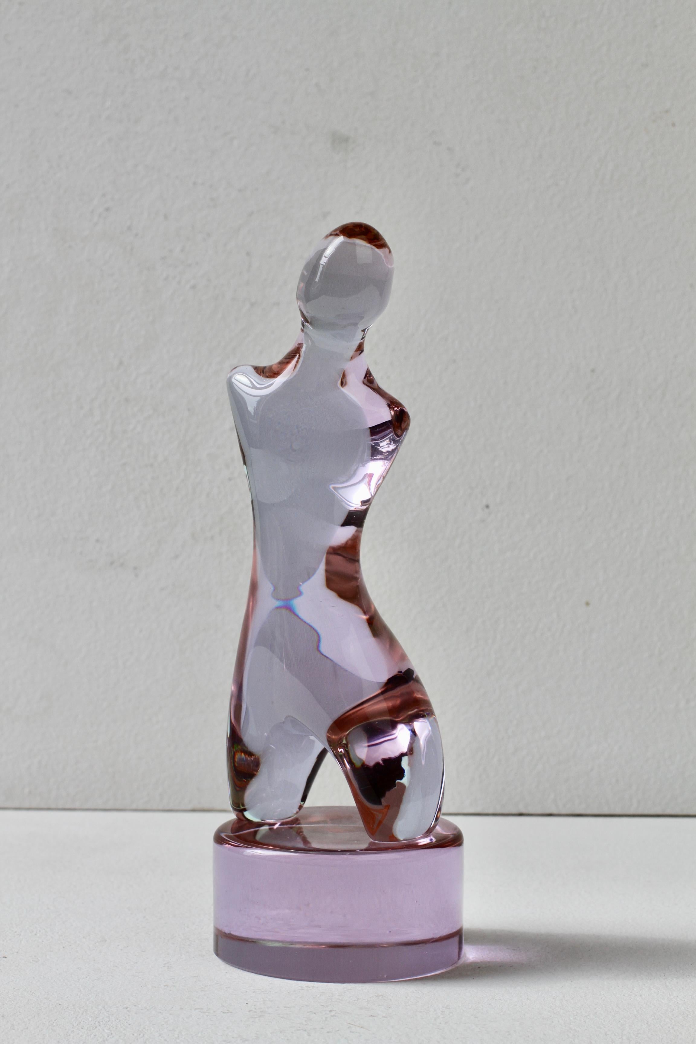 Ermanno Nason for Cenedese Abstract Female Alexandrite Murano Glass Sculpture im Angebot 2
