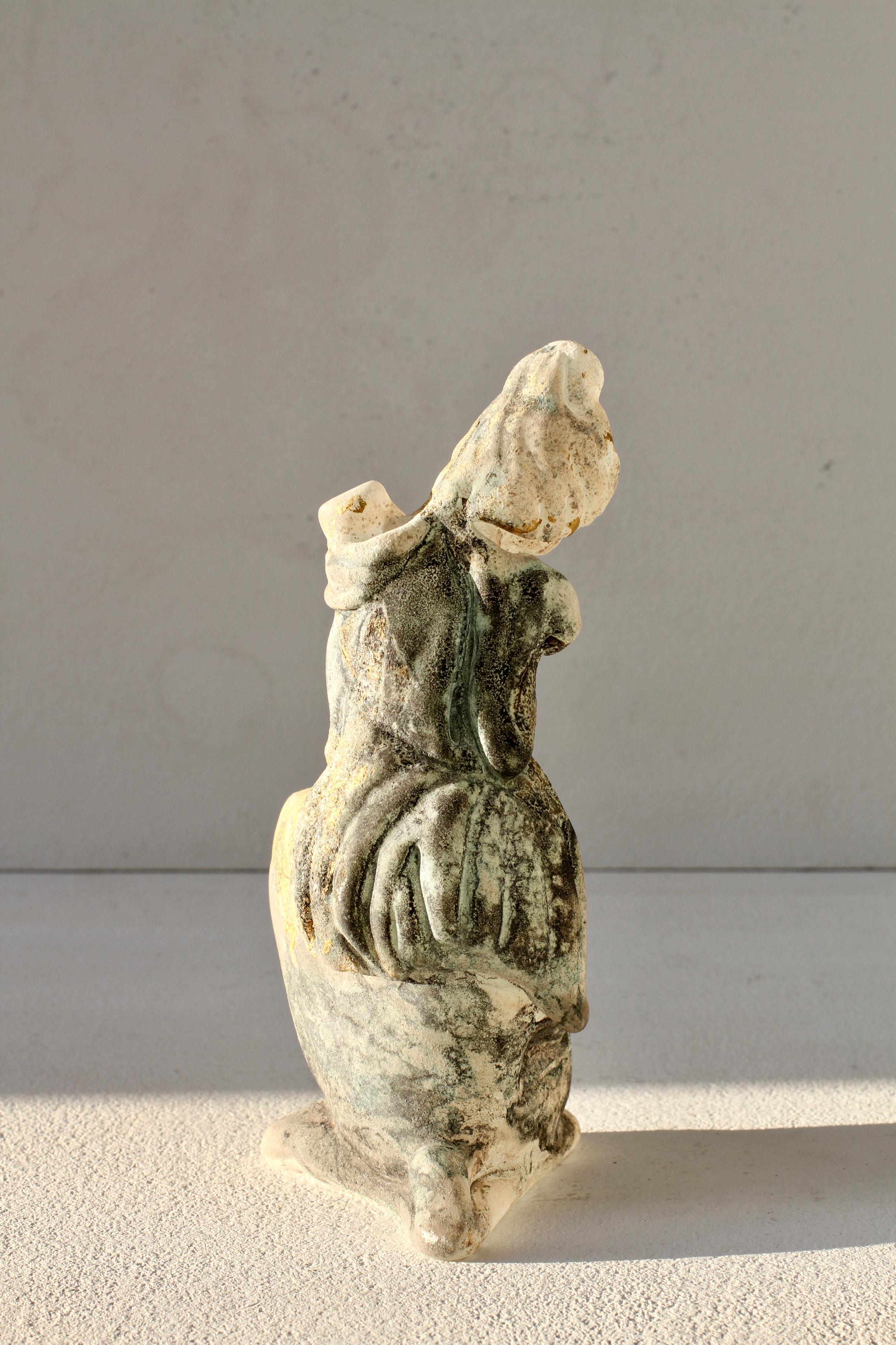 Ermanno Nason for Cenedese Italian Murano Black, White & Gold Glass Sculpture For Sale 3