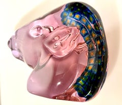 Ermanno Nason for Cenedese Murano Alexandrite Glass Horse Head Sculpture