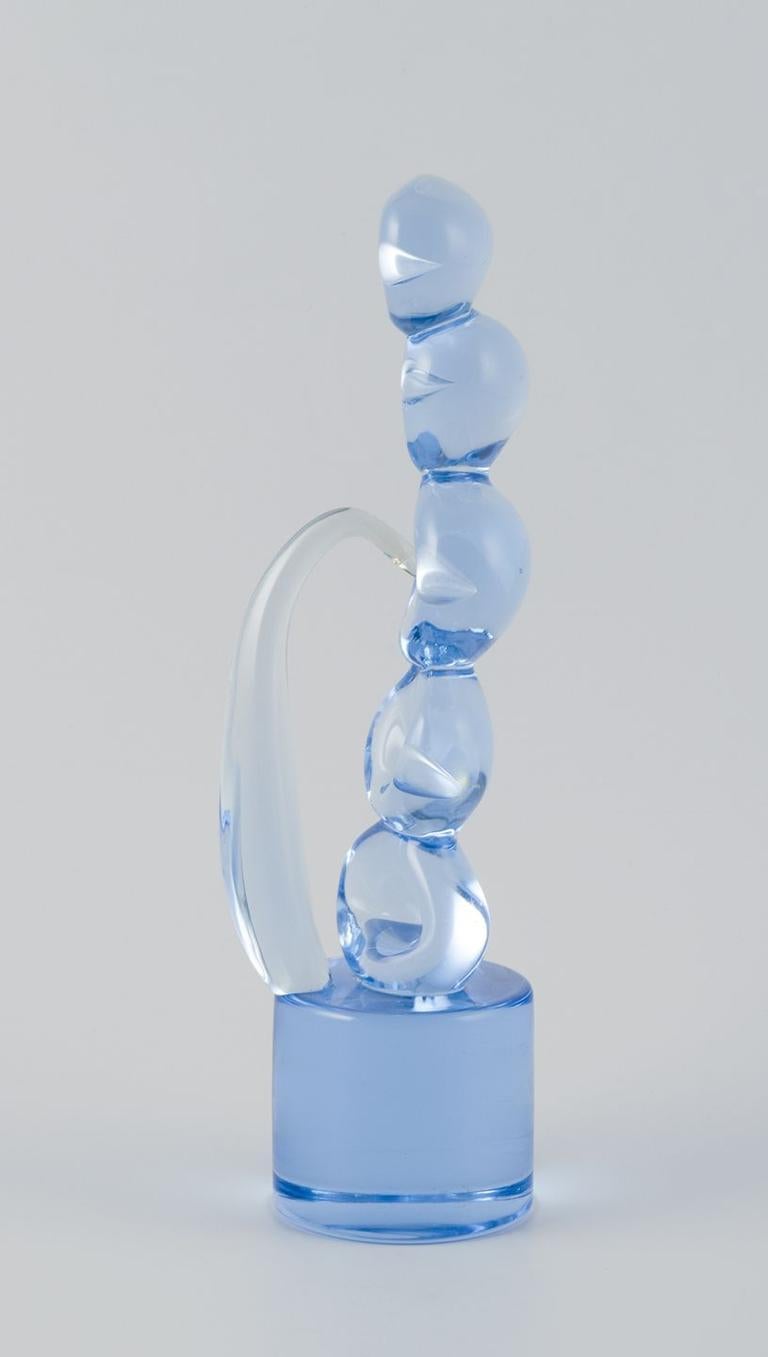 PRE-OWNED GOODS ARE EXEMPT FROM IMPORT TARIFFS FOR U.S., UK, AUSTRALIAN & CANADIAN CUSTOMERS.   
THEREFORE, NO IMPORT TARIFFS WILL BE APPLICABLE TO YOUR PURCHASE. 

Ermanno Nason for Cenedese, Murano.
Large sculpture in light blue art glass. 
Free