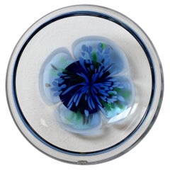 Ermanno Nason for Cenedese Signed Large Murano Glass Flower Bowl, circa 1970s