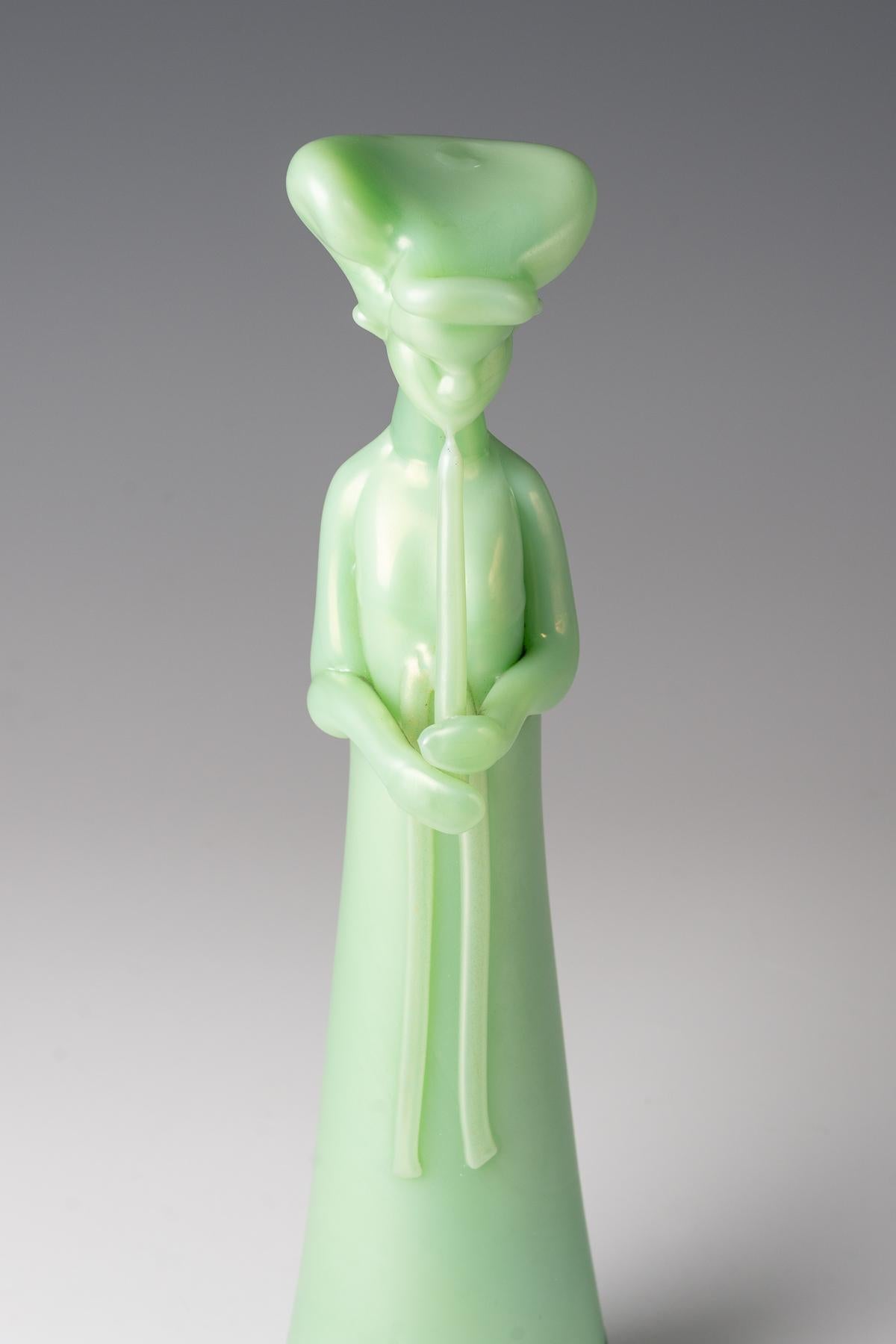 Ermanno Nason, scultura di un suonatore di flauto cinese, 1963 ca. In condizioni buone in vendita a Zurich, CH