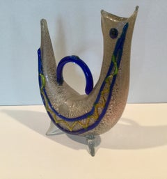 Ermanno Nason Signed Murano Exotic Animal Form Vase