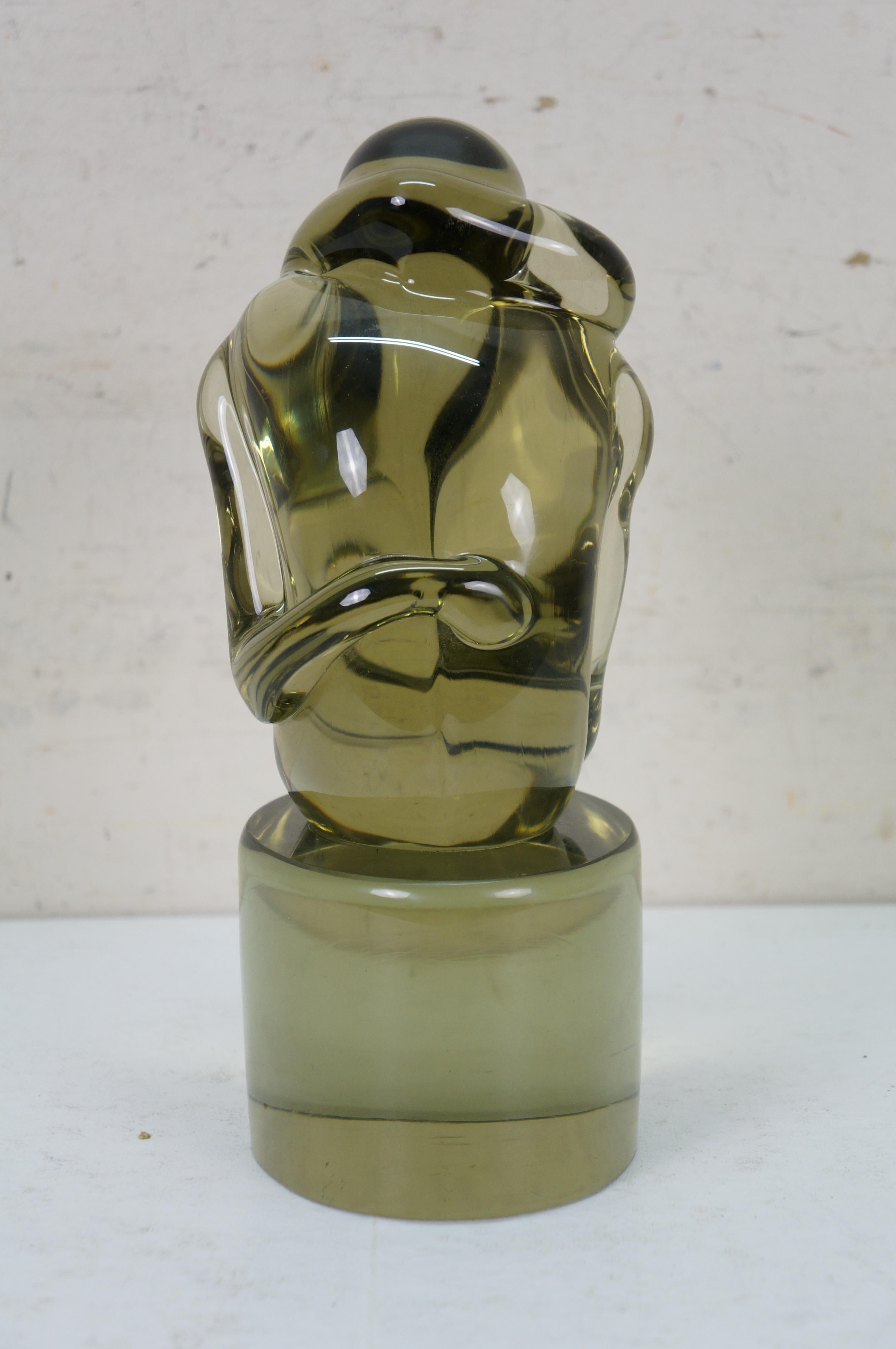 Ermanno Nason, scultura firmata in vetro artistico Greene & Greene Lovers, 11