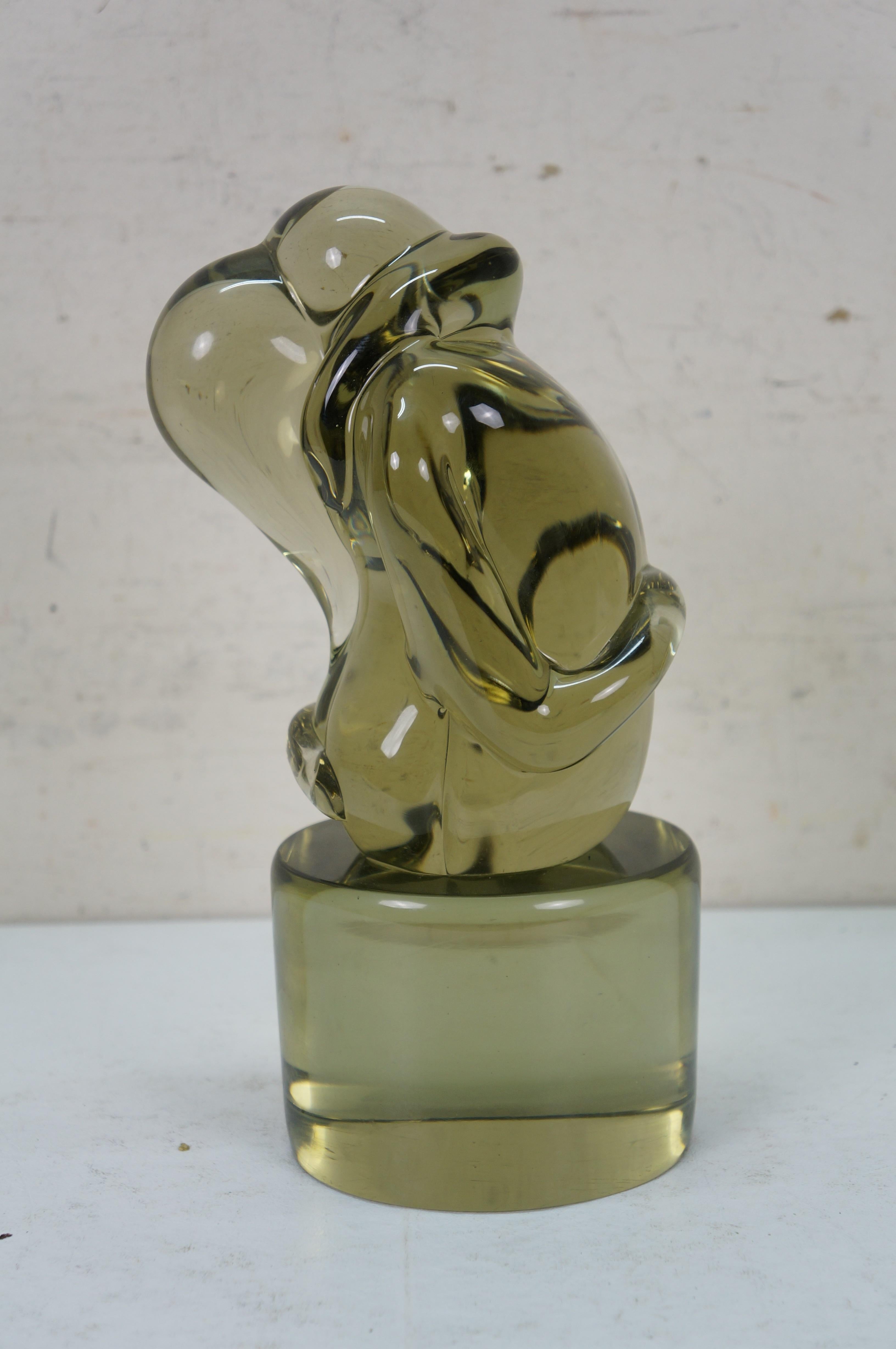 XX secolo Ermanno Nason, scultura firmata in vetro artistico Greene & Greene Lovers, 11