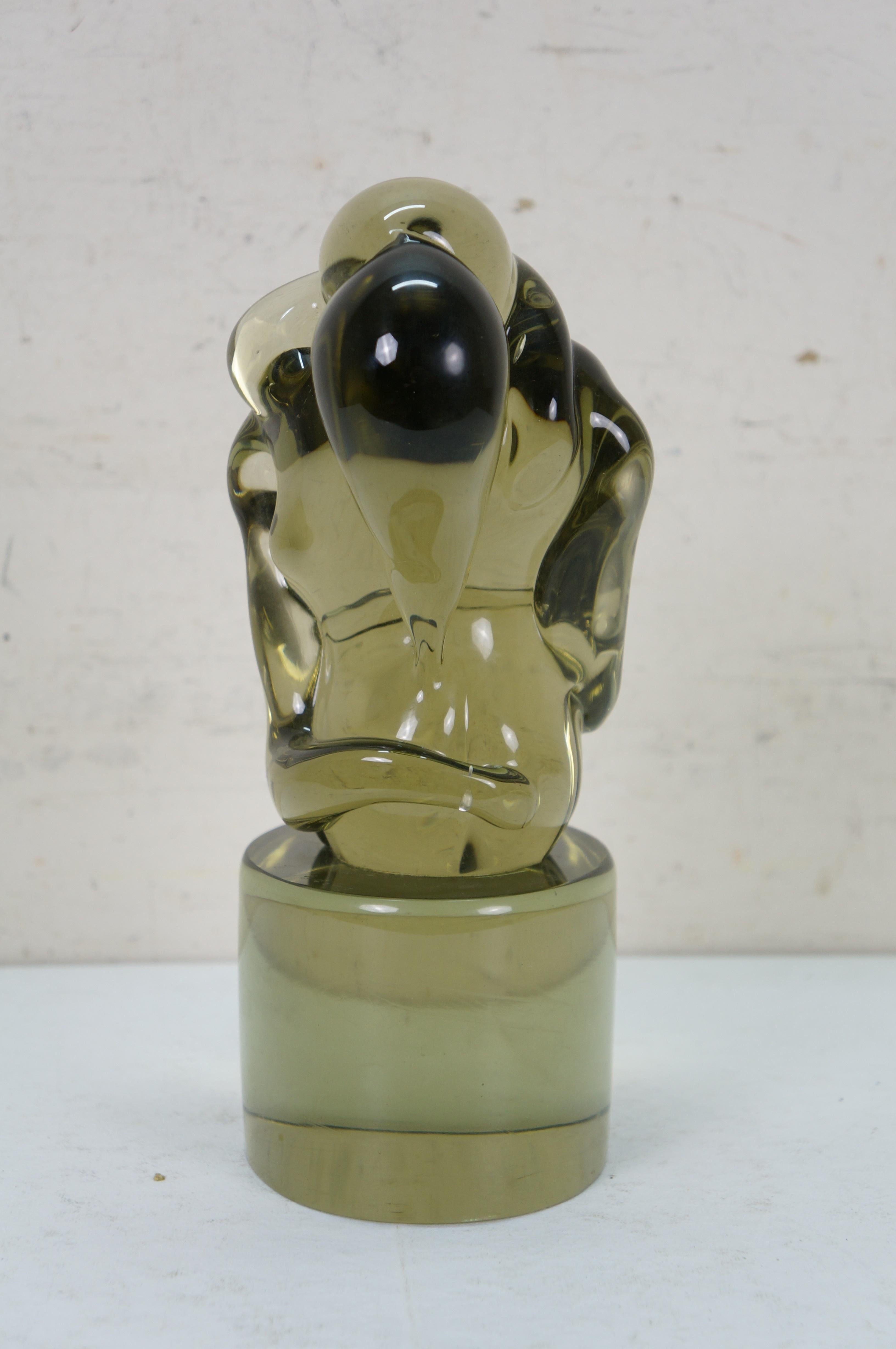 Vetro Ermanno Nason, scultura firmata in vetro artistico Greene & Greene Lovers, 11