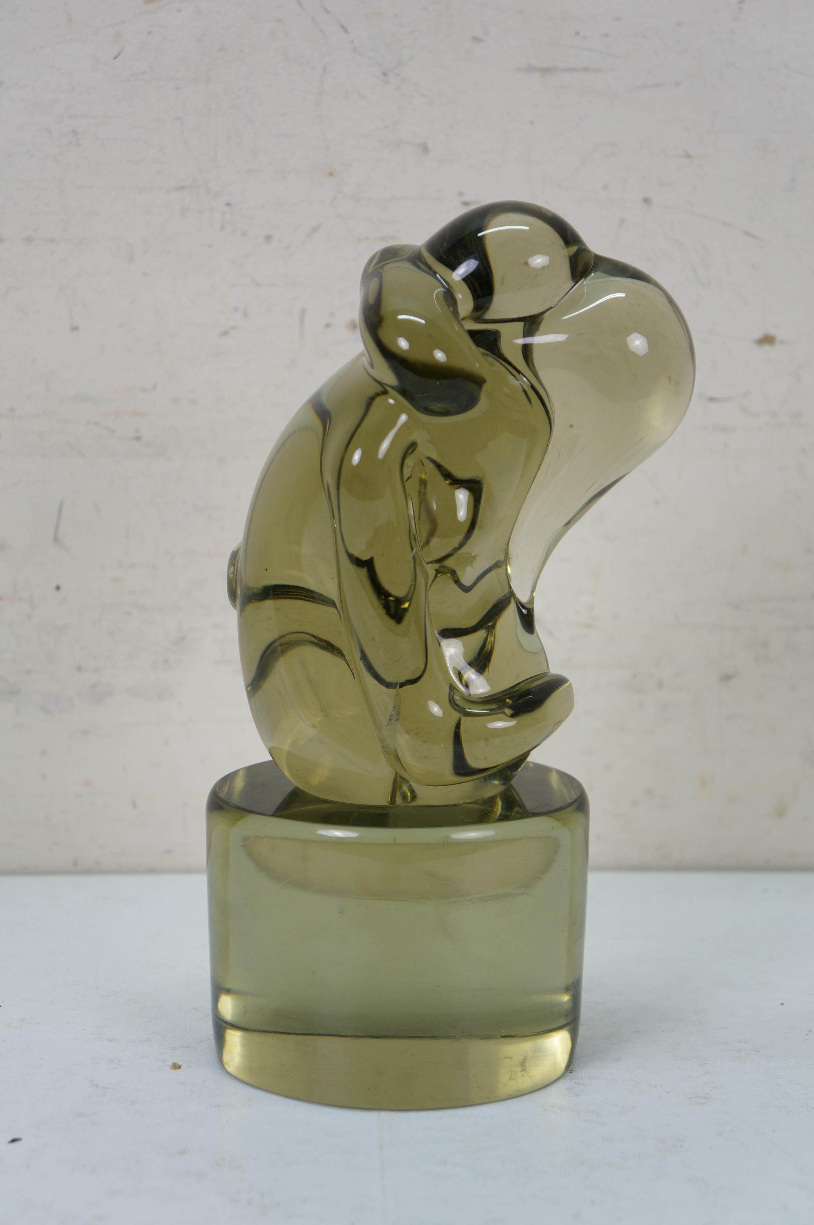 Ermanno Nason, scultura firmata in vetro artistico Greene & Greene Lovers, 11