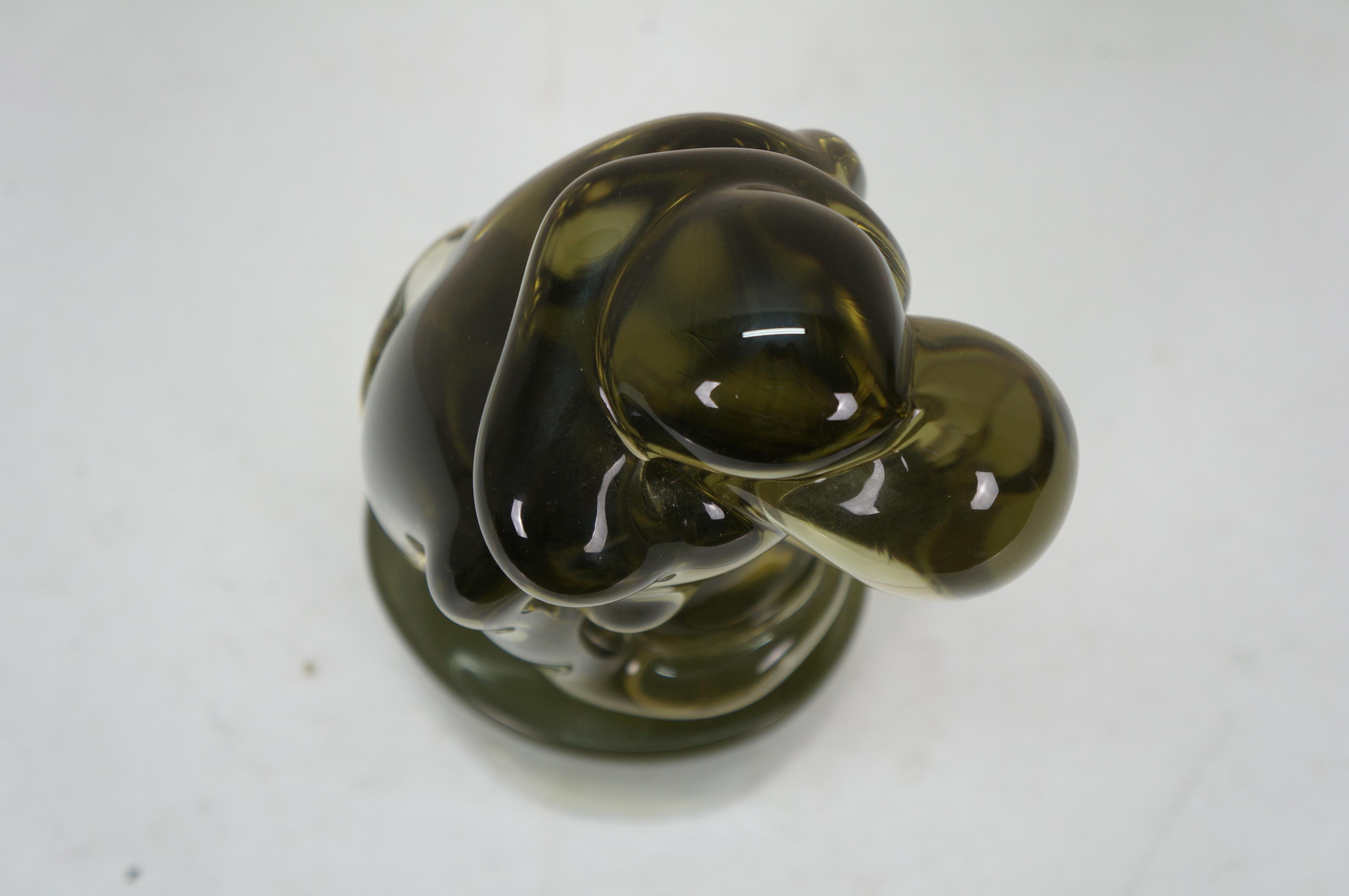 Ermanno Nason, scultura firmata in vetro artistico Greene & Greene Lovers, 11