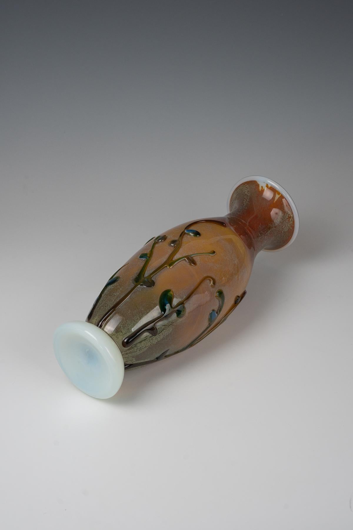 Metà XX secolo Ermanno Nason, vaso con disegno floreale, 1963-1972 ca. in vendita