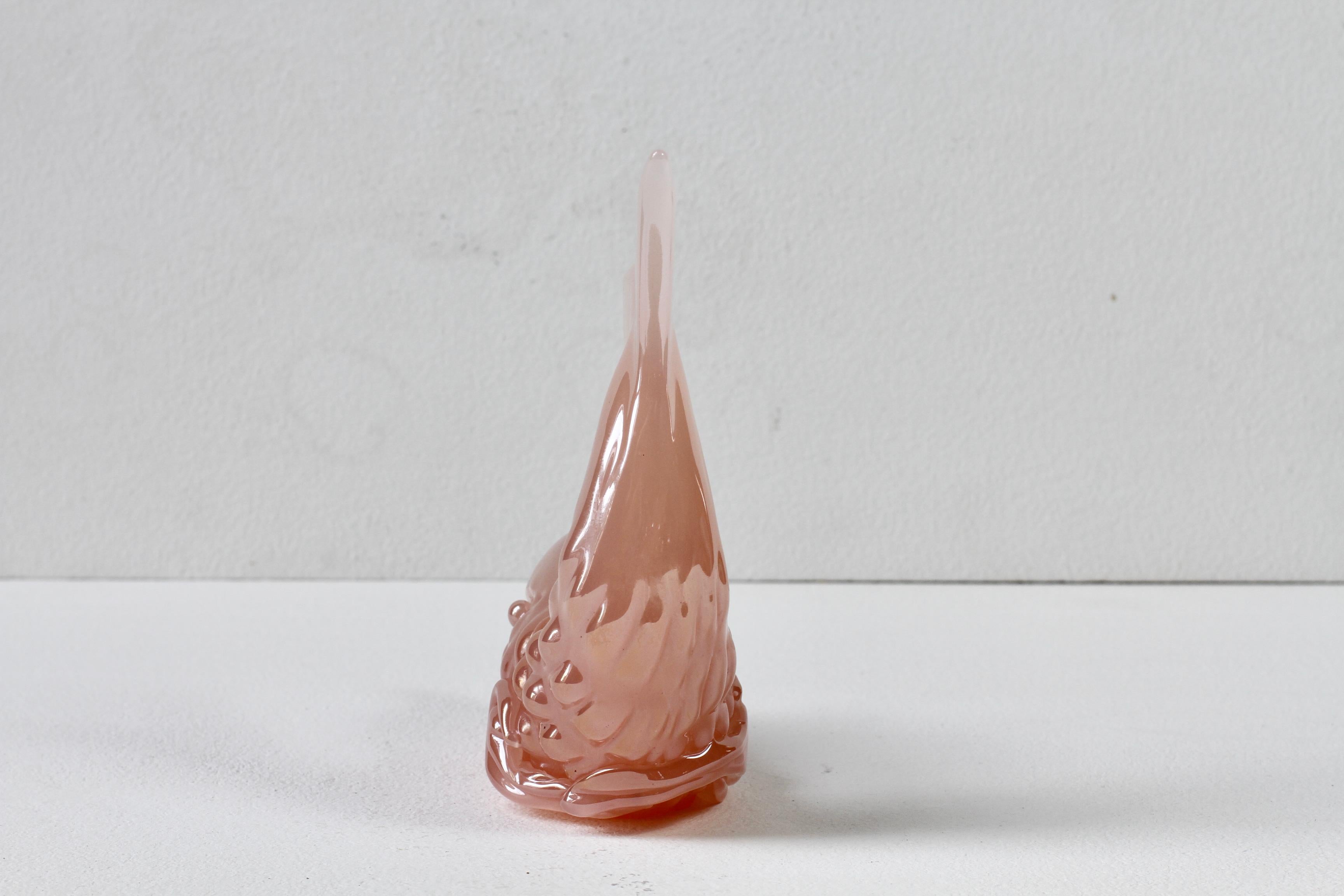 Ermanno Nason Vintage Mid-Century Italienisch Murano Rosa Glas Koi Fisch Skulptur im Angebot 5