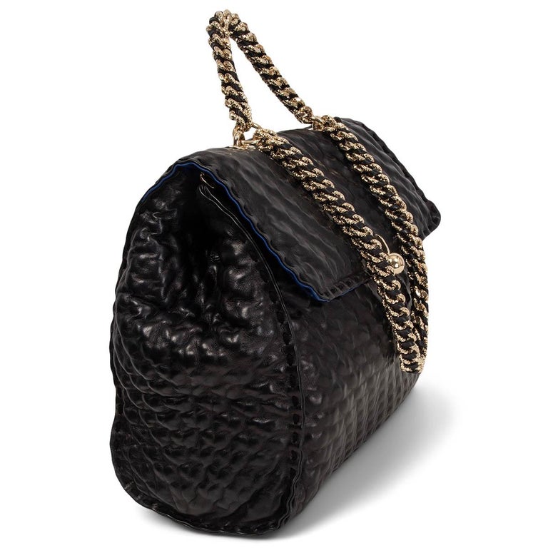 ERMANNO SCERVINO black leather FAUBOURG LARGE Shoulder Bag For Sale at  1stDibs