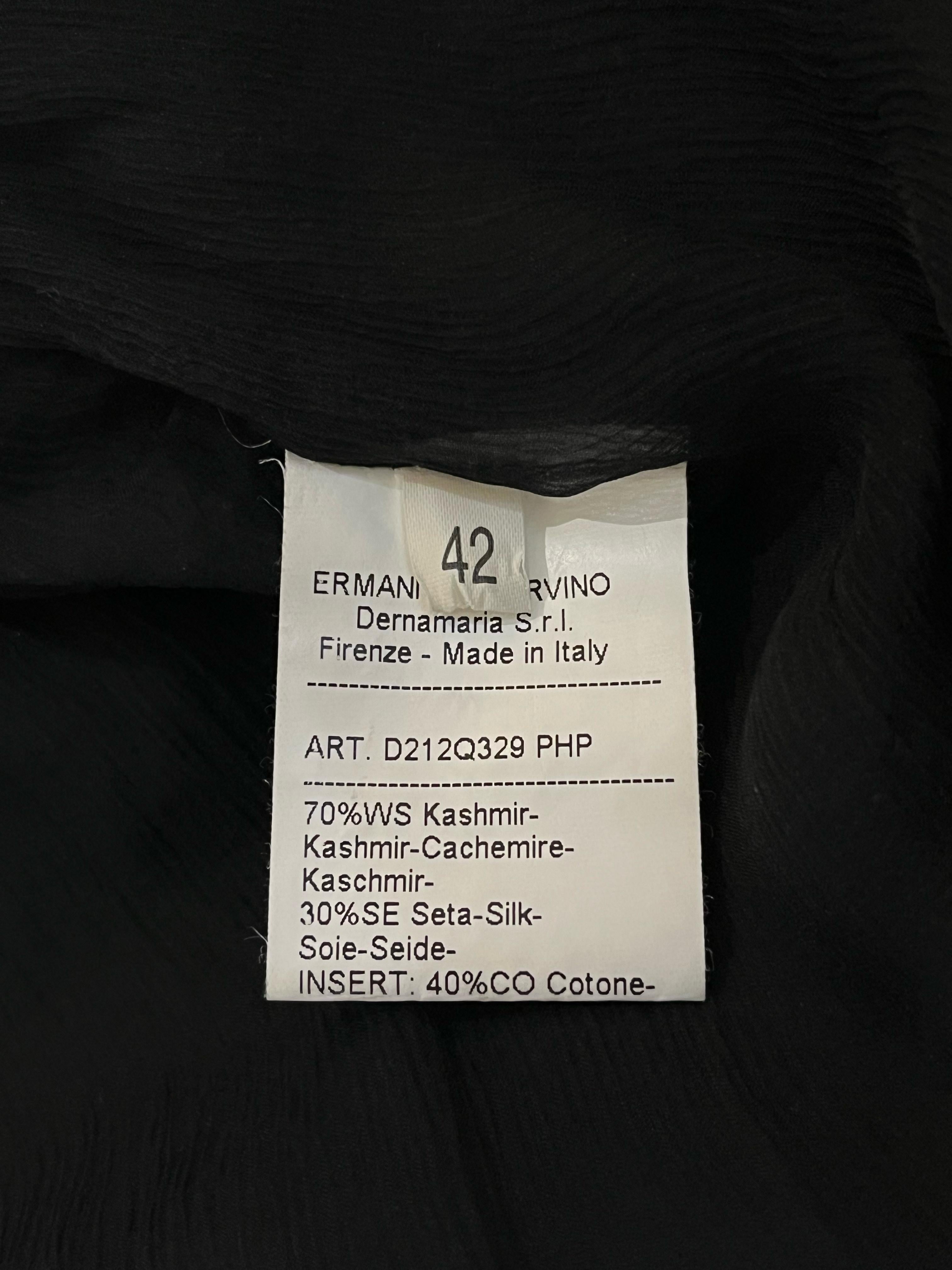 Ermanno Scervino Cashmere & Silk Lace Detailed Dress For Sale 2