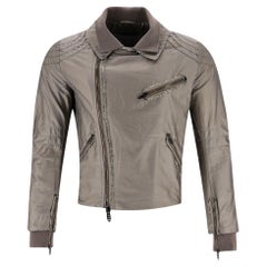 Ermanno Scervino Cotton Blend Biker Jacket