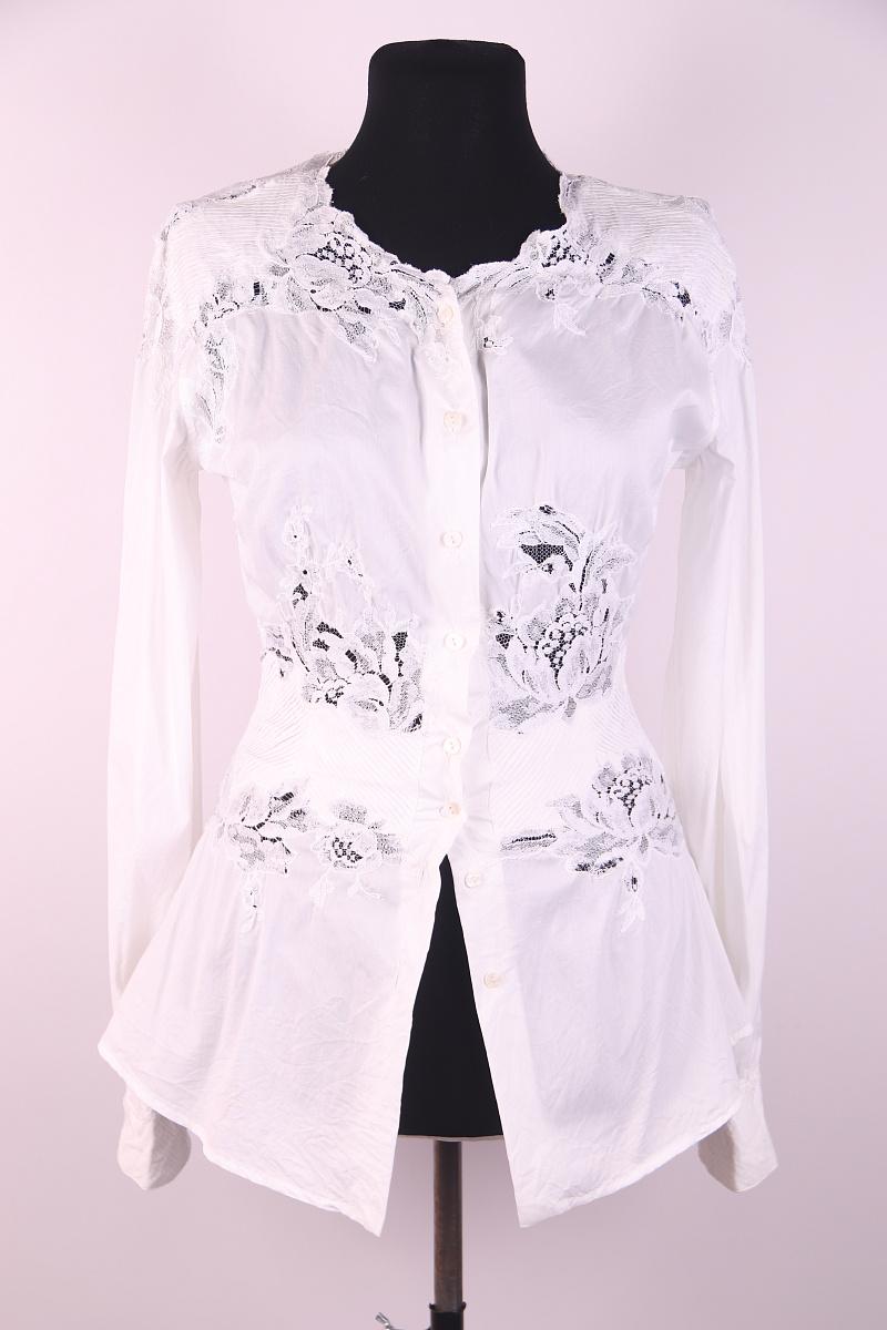 Women's Ermanno Scervino cotton shirt with lace For Sale