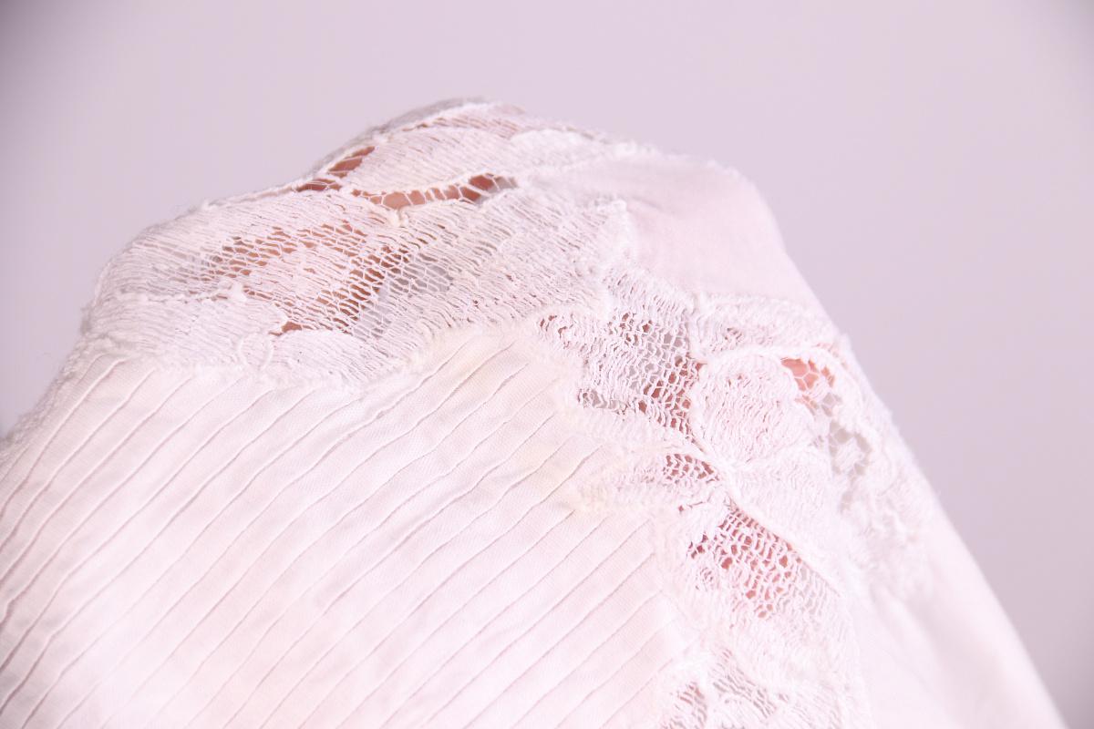 Ermanno Scervino cotton shirt with lace For Sale 3