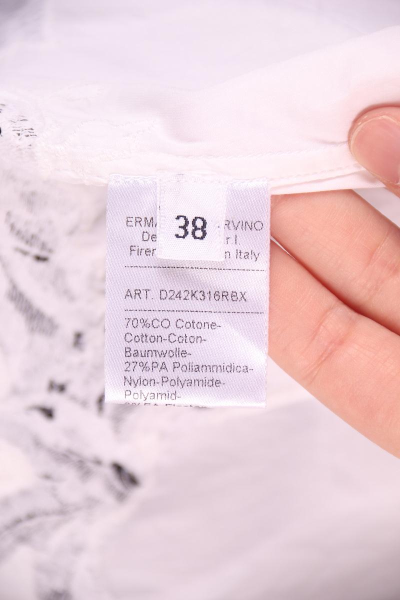 Ermanno Scervino cotton shirt with lace For Sale 4