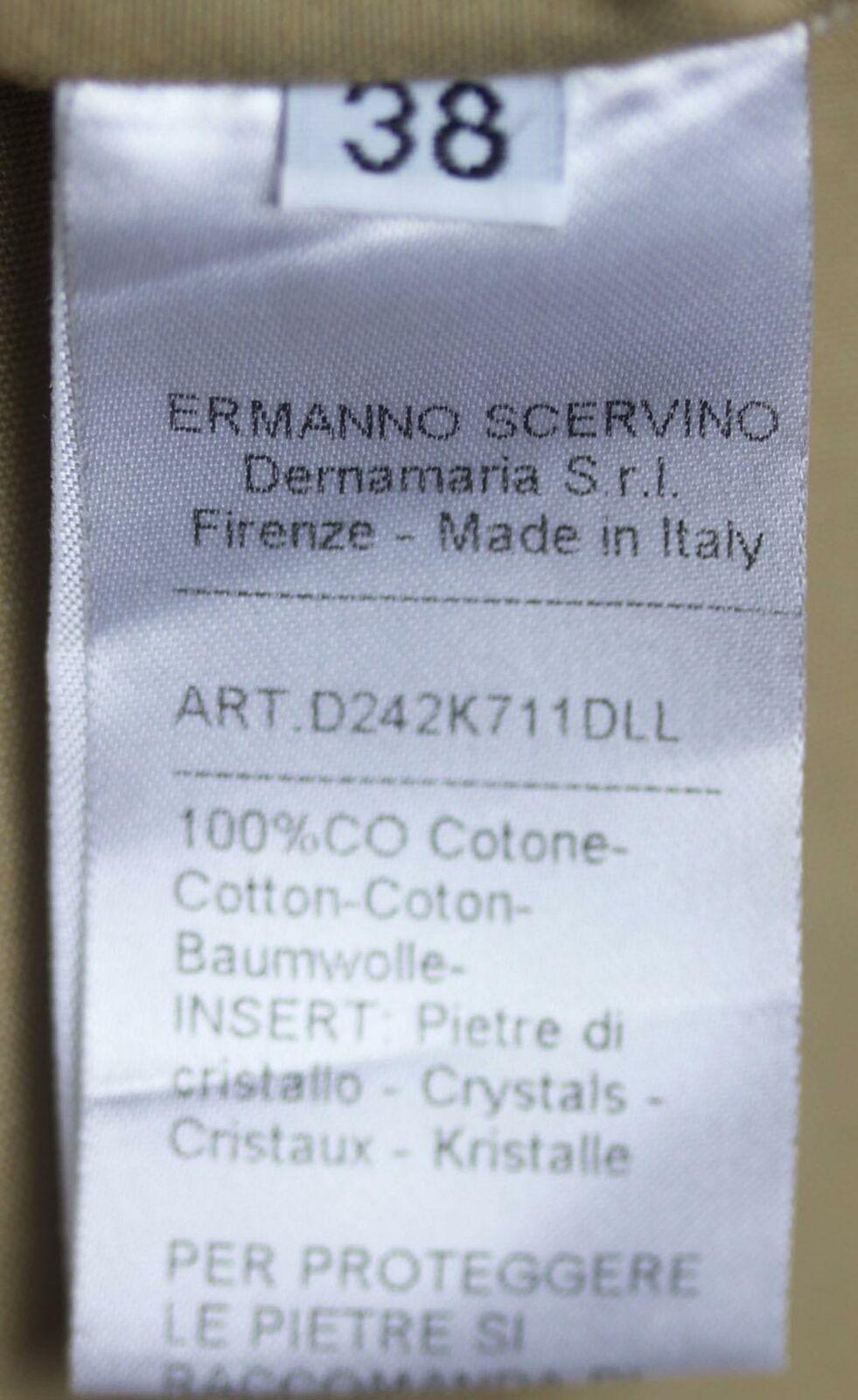 Ermanno Scervino Crystal Embellished Cotton Gabardine Shirt 1