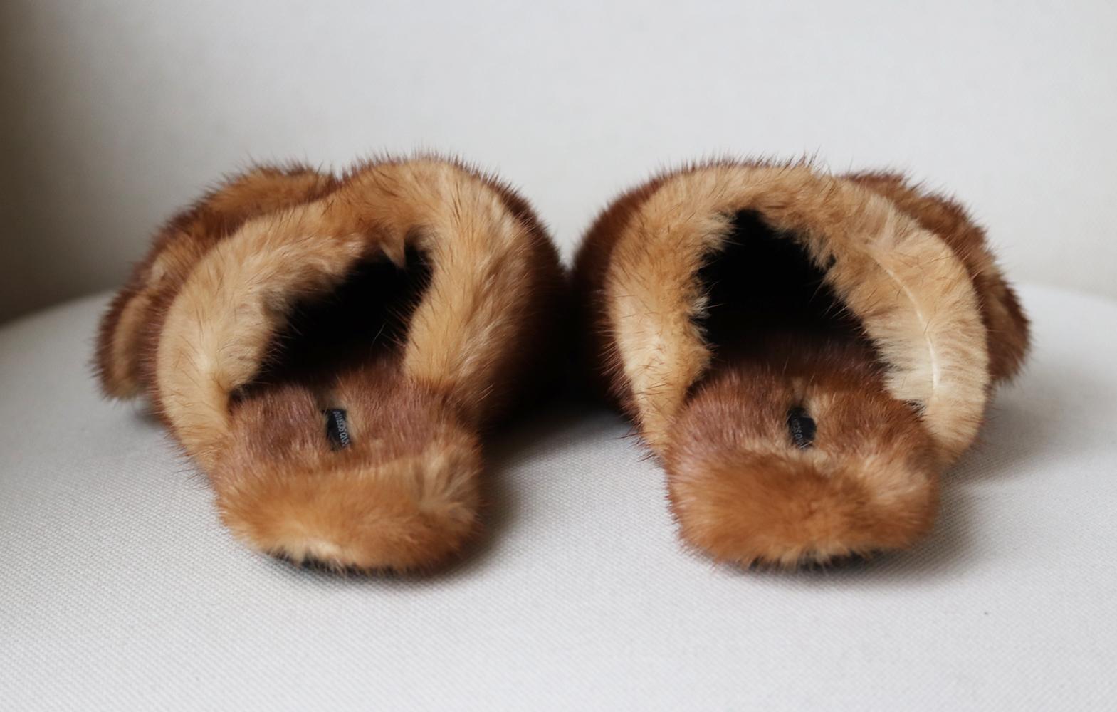 mink slippers