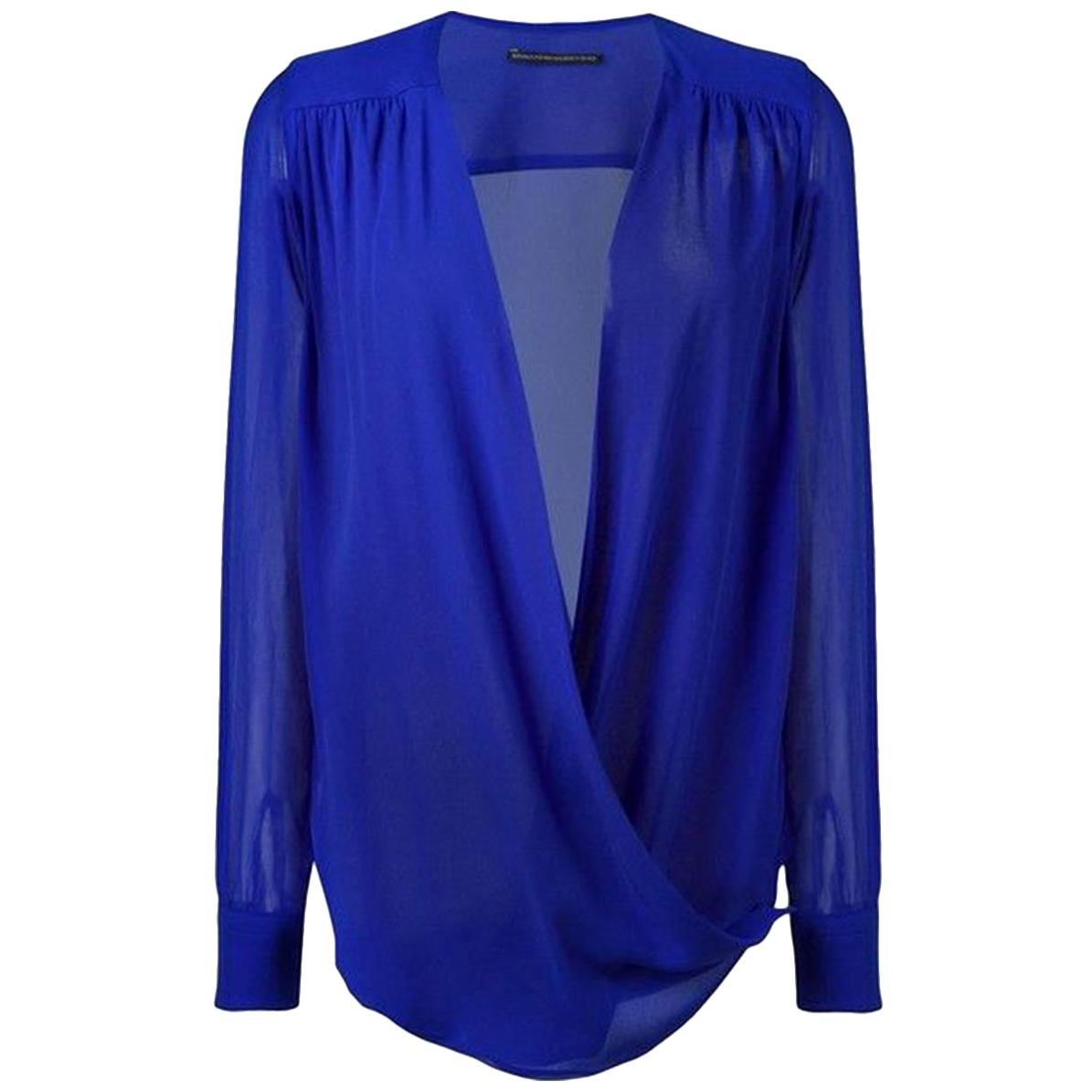 Ermanno Scervino Draped Silk Shirt