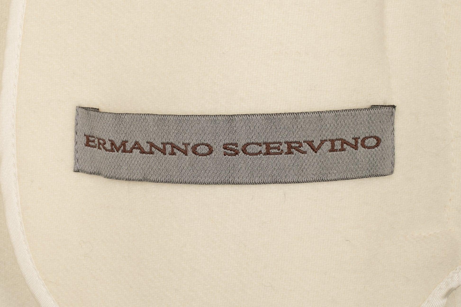 Ermanno Scervino Fur and Woolen Coat For Sale 5
