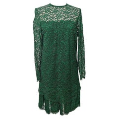 Ermanno Scervino Green Lace Dress IT 40