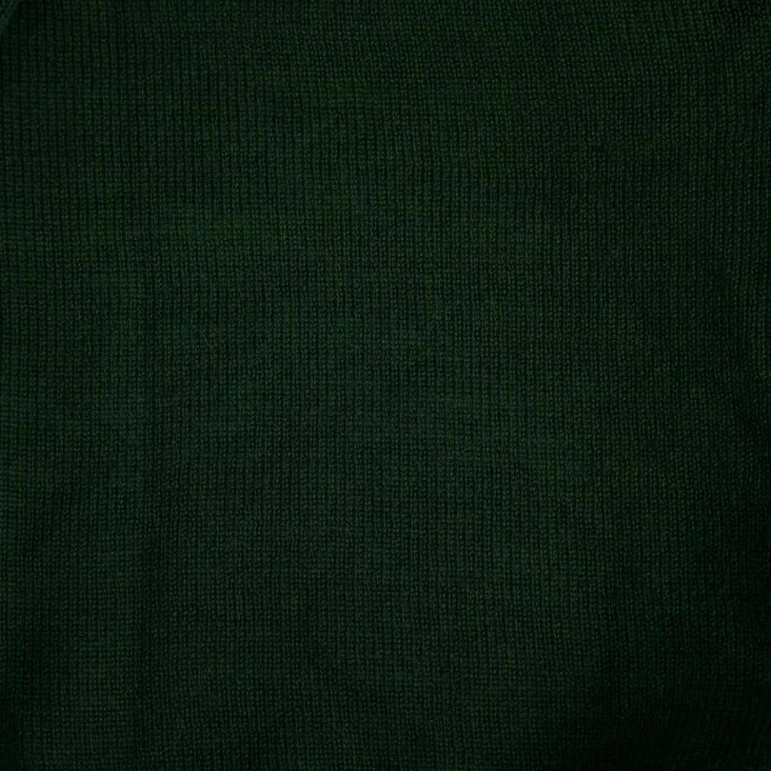 Ermanno Scervino Green Wool Ruffle Trim Trop Size S In Good Condition For Sale In London, GB