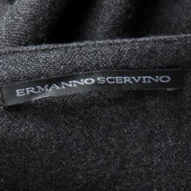 Ermanno Scervino Grey Wool Midi Pencil Skirt M Bon état - En vente à Dubai, Al Qouz 2