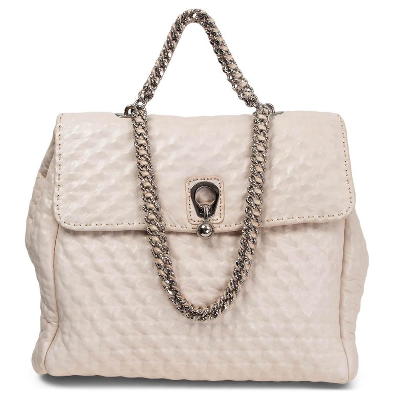 ERMANNO SCERVINO ivory leather FAUBOURG LARGE Shoulder Bag For Sale at ...
