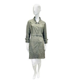 Ermanno Scervino Mantel mit Spitzeneinsatz und Gürtel