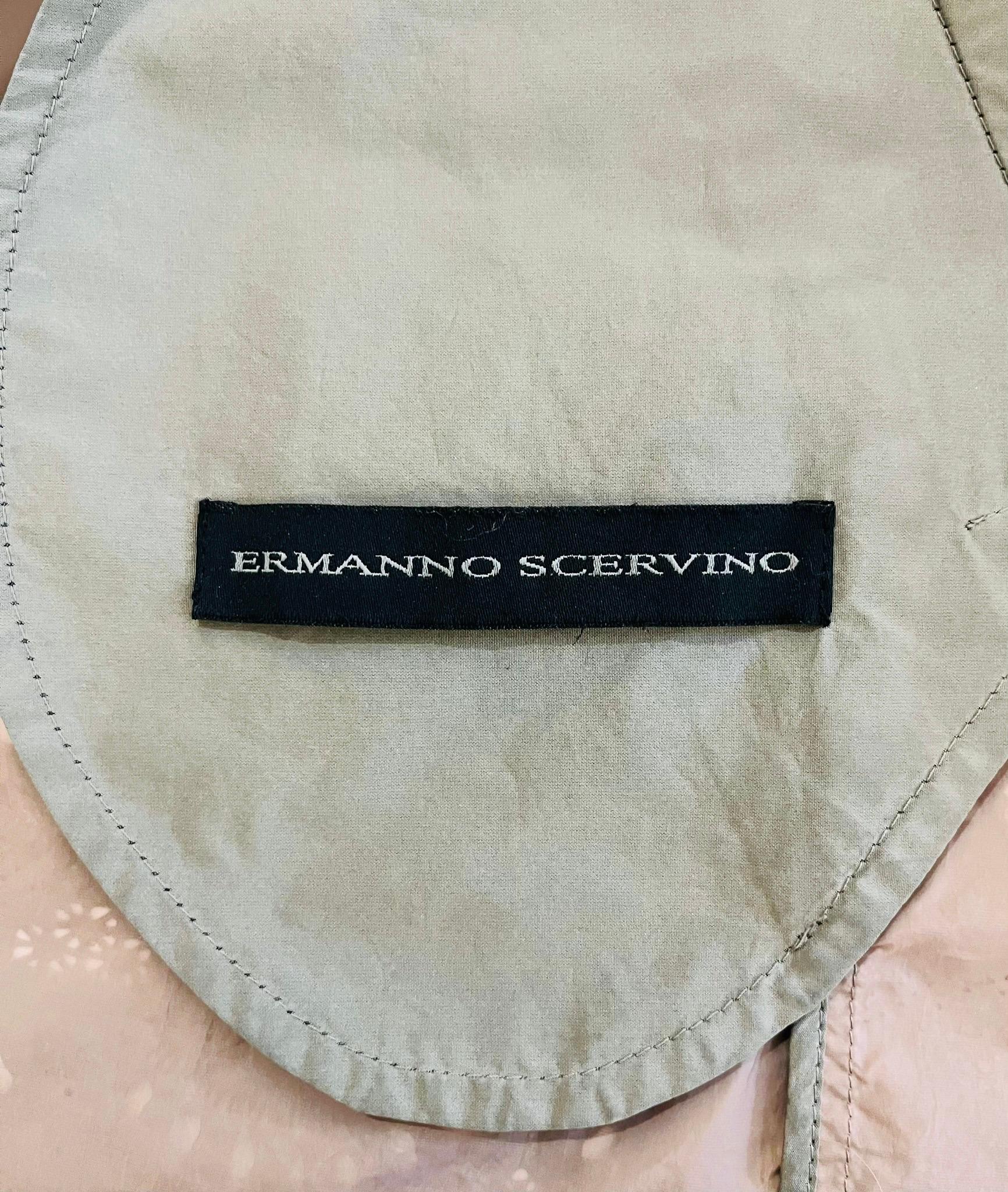 Ermanno Scervino Lace Detailed Belted Coat For Sale 1