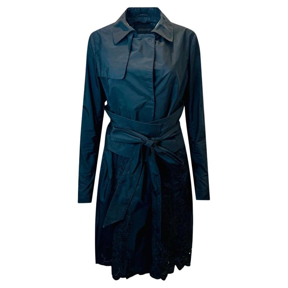 Ermanno Scervino Lace Detailed Belted Coat For Sale