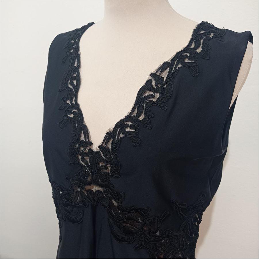 Black Ermanno Scervino Lace dress size 46