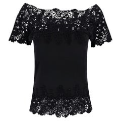 Ermanno Scervino Lace Embellished Cotton Top