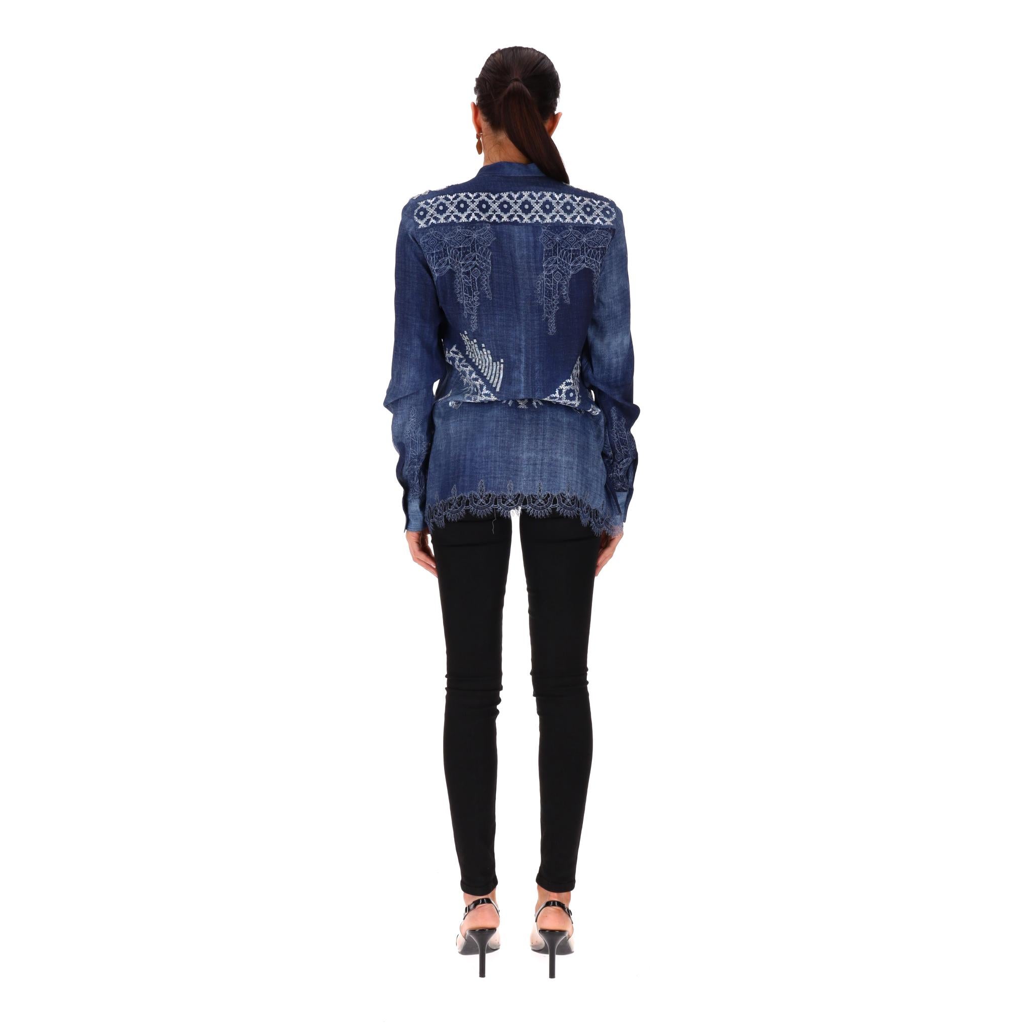 Camicia di Ermanno Scervino impreziosita dal pizzo In condizioni Nuovo in vendita a London, GB