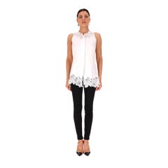 Ermanno Scervino Lace Embroidered Cotton Top
