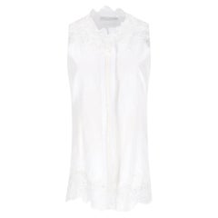 Ermanno Scervino Lace Embroidered Cotton Top
