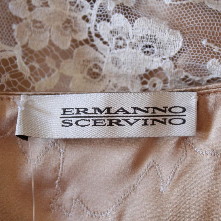 Ermanno Scervino Lace and Silk Dress IT 42 at 1stDibs