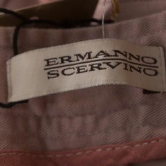 Ermanno Scervino Lavender Cotton Stretch Tapered Trousers M