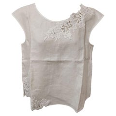 Top de lino Ermanno Scervino talla 46