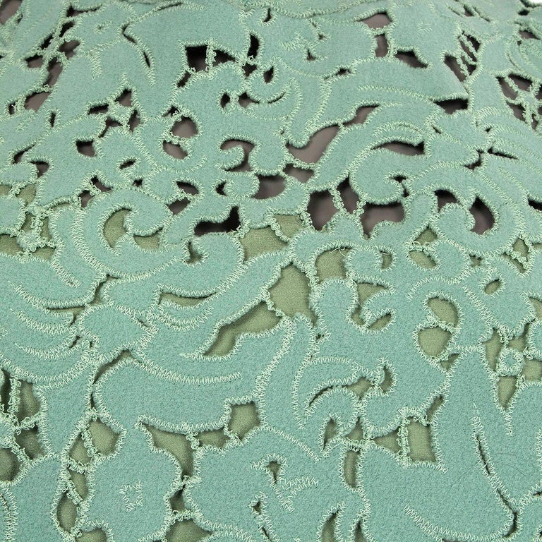 ERMANNO SCERVINO mint green EMBROIDERED LACE MINI Dress S at 1stDibs | mint  green embroidered dress, ermanno scervino dress, ermanno scervino lace dress
